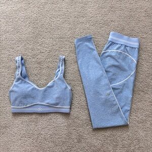 Alo Yoga Pink Heart throb Active Set - Sports Bra & Leggings